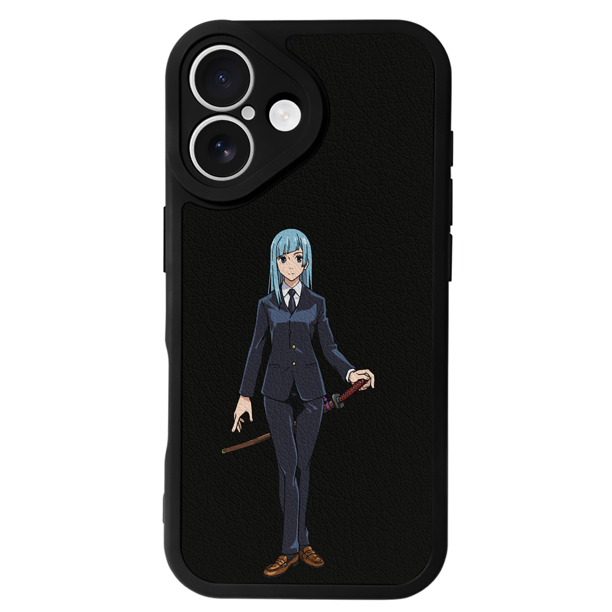 （画像用） 呪術廻戦 Jujutsu Kaisen 【iPhone 16シリーズ対応】シリコンスマホケース（レザー調） 材質：シリコン